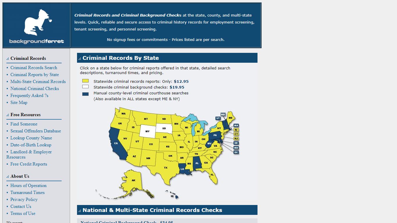 Criminal Records Background Checks $12.95 Criminal Checks from ...